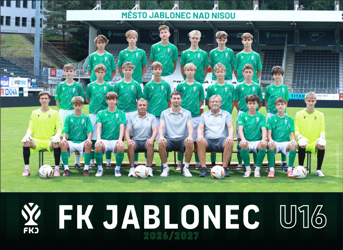 U16: Vydařené derby! Jablonec nasázel Turnovu šest branek